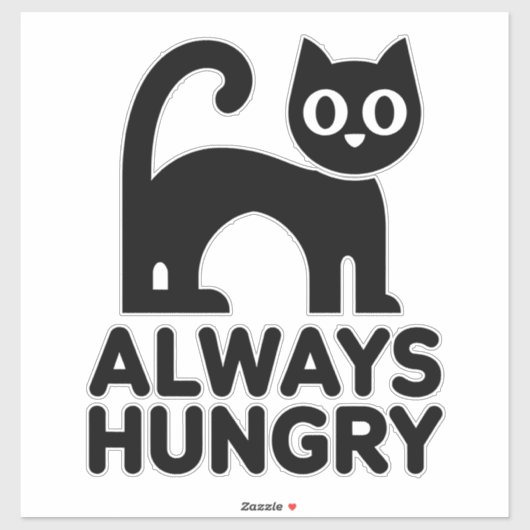 かわいい黒猫 シール (シート)