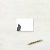 かわいい黒猫 ポストイット (デスク上)