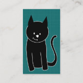 かわいい黒猫 名刺 (裏面)