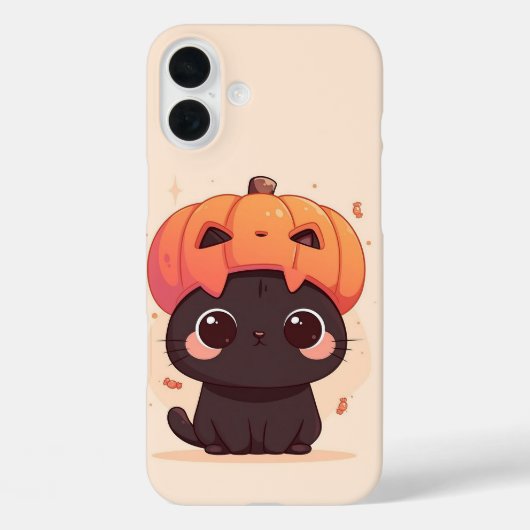 かわいい黒猫 Case-Mate iPhoneケース (裏面)