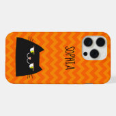 かわいい黒猫  iPhoneケース (裏面横)