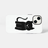 かわいい黒猫 iPhoneケース (裏面横)