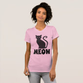 かわいい黒猫Tシャツ Tシャツ (正面フル)