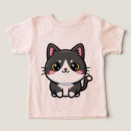 かわいい黒白かわいい子猫