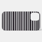 かわいい黒白ストライプ Case-Mate iPhoneケース (裏面 (横))