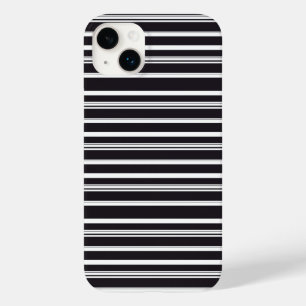 かわいい黒白ストライプ Case-Mate iPhone 14 PLUSケース