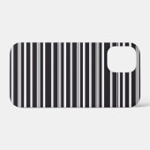 かわいい黒白ストライプ Case-Mate iPhoneケース (裏面 (横))