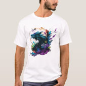 かわいい黒竜 Tシャツ (正面)