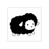 かわいい黒羊 ラバースタンプ (インプリント)