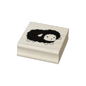 かわいい黒羊 ラバースタンプ (スタンプ)