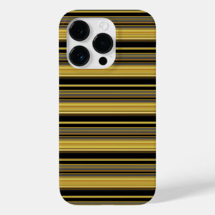 かわいい黒金ストライプ Case-Mate iPhone 14 PROケース