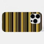 かわいい黒金ストライプ Case-Mate iPhoneケース (裏面 (横))