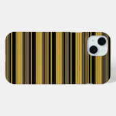 かわいい黒金ストライプ Case-Mate iPhoneケース (裏面 (横))