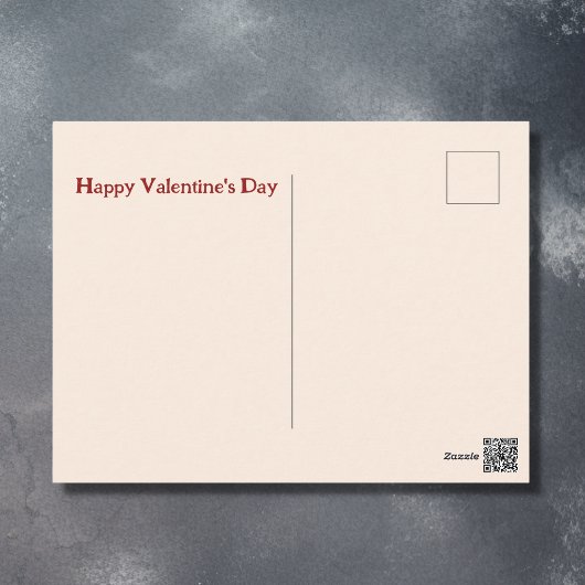 かわいい黒馬とハートバレンタインデー シーズンポストカード