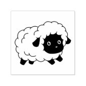 かわいい黒鼻のヒツジの子 セルフインキングスタンプ (デザイン)