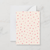 かわいい1つのホットポテトクラスルームのバレンタイン ノートカード (裏面)