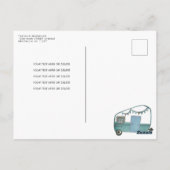 かわいい1ハッピーキャンパーツリーキャンピング1st誕生日 ポストカード (裏面)