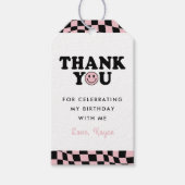 かわいい1ハッピーベビーガール1st誕生日ありがとう ギフトタグ (正面)