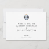 かわいい1写真ハッピーホリデーズサンタ格言クリスマス (裏面)