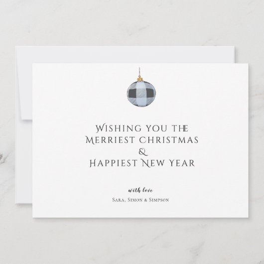 かわいい1写真ハッピーホリデーズサンタ格言クリスマス (裏面)