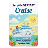 かわいい1周年クルーズ客室ドア マグネット (縦)