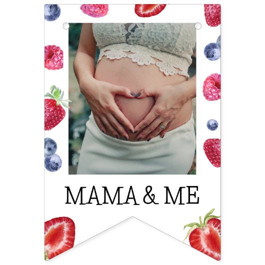 かわいい1回目の誕生日12ヶ月フォトマイルストーン バンティングフラッグ (第2の旗)