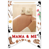 かわいい1回目の誕生日12ヶ月フォトマイルストーン バンティングフラッグ (第2の旗)