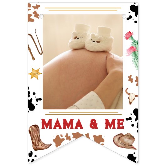 かわいい1回目の誕生日12ヶ月フォトマイルストーン バンティングフラッグ (第2の旗)