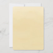 かわいい1歳の誕生日を迎える私たちの小さなクマ 招待状 (裏面)