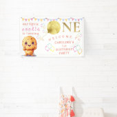 かわいい1歳の誕生日を飾る私たちの小さなクッキー 横断幕 (インサイチュ)