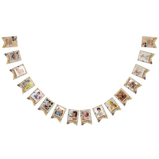 かわいい1歳の誕生日12ヶ月フォトマイルストーンパイレーツ バンティングフラッグ (全)