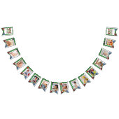 かわいい1歳の誕生日12ヶ月フォトマイルストーンボーイ バンティングフラッグ (全)