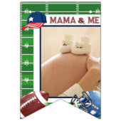 かわいい1歳の誕生日12ヶ月フォトマイルストーンボーイ バンティングフラッグ (第2の旗)