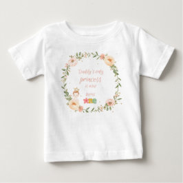 かわいい1歳の誕生日 女の子のTシャツ ベビーTシャツ