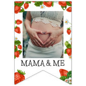 かわいい1歳の誕生日 12か月の写真マイルストーン バンティングフラッグ (第2の旗)