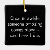 かわいい10代の女の子 セラミックオーナメント (正面)