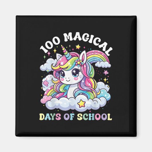 かわいい100日の女子校生ユニコーン100日目Sc マグネット (正面)