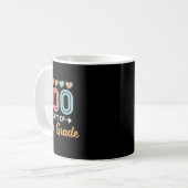 かわいい100日5年生の先生学生再 コーヒーマグカップ (正面左)