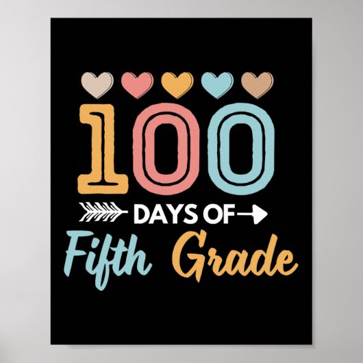 かわいい100日5年生の先生学生再 ポスター (正面)