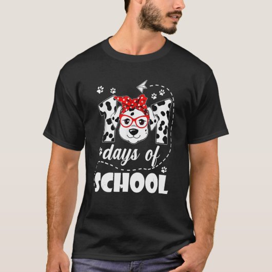 かわいい101日スクールドッグ愛学生先生B Tシャツ (正面)