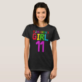 かわいい11誕生日ギフト11歳ブロック建物 Tシャツ (正面フル)