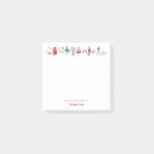 かわいい12日のクリスマスクラシックイラストレーション ポストイット (正面)