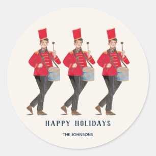 かわいい12日のクリスマスクラシックイラストレーション ラウンドシール