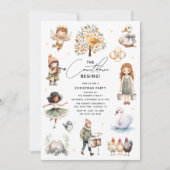 かわいい12日間のクリスマスパーティー 招待状 (正面)