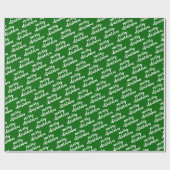 かわいい12月ウィンターシーズンホリデーワードアート ラッピングペーパー (フラット)