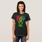 かわいい12誕生日ギフト12歳ブロック建物 Tシャツ (正面フル)
