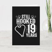 かわいい19周年 カップル 結婚19年目 カード (正面)