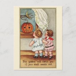 かわいい1916子ども | ヴィンテージハロウィン葉書 ポストカード