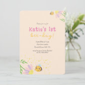かわいい1stベデイパステル招待状 招待状 (スタンド正面)