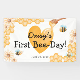 かわいい1st Bee-Day! 初めての誕生日  横断幕